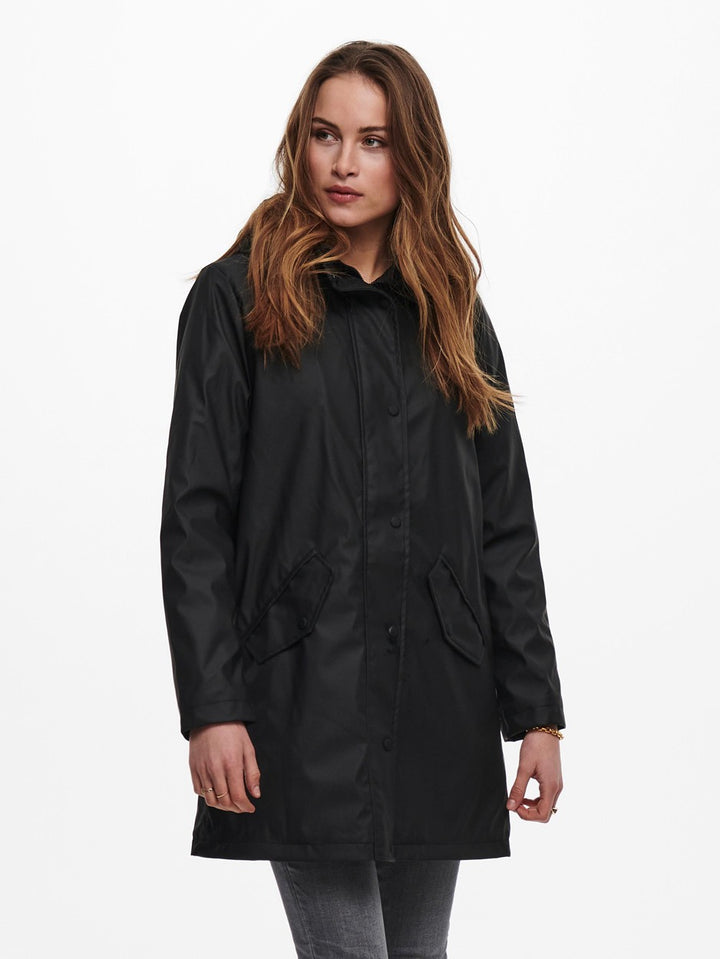 Onlsally Raincoat Cc Otw - Zwart