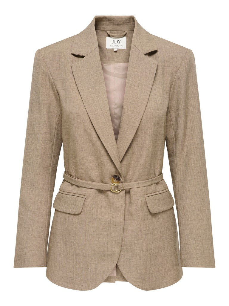 Jdyhaze L/s Belt Blazer Tlr - Bruin
