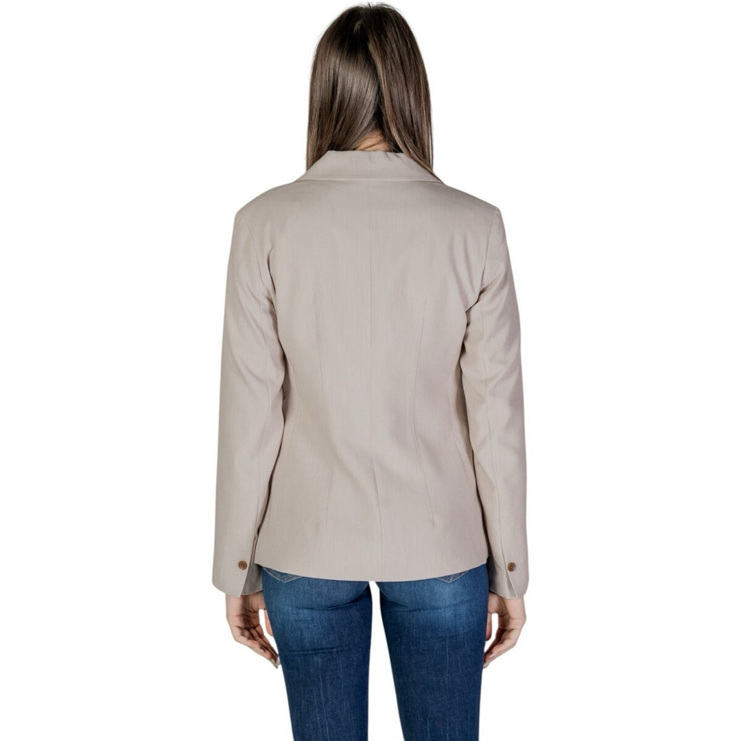 Onlraven Life L/s Fit Blazer Cc Tlr - Beige