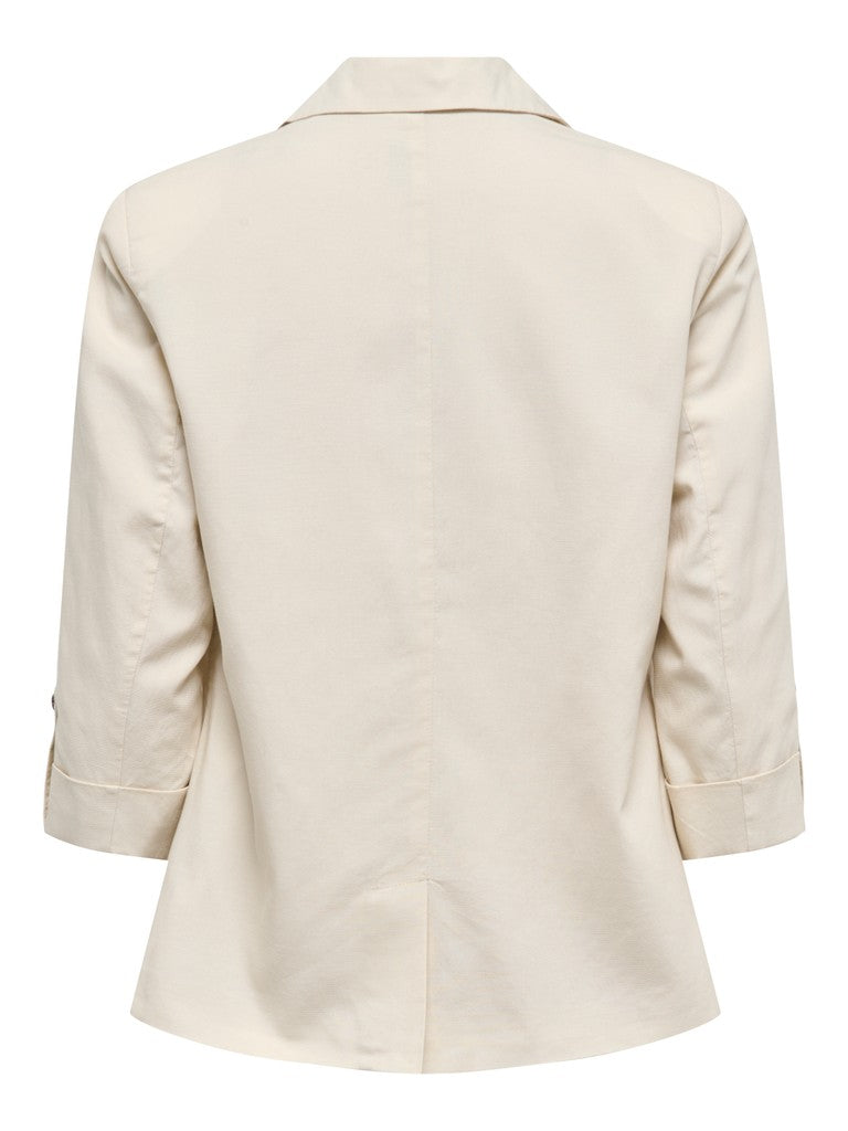 Onlcaro-isola 3/4 Unlined Blazer Tlr - Beige