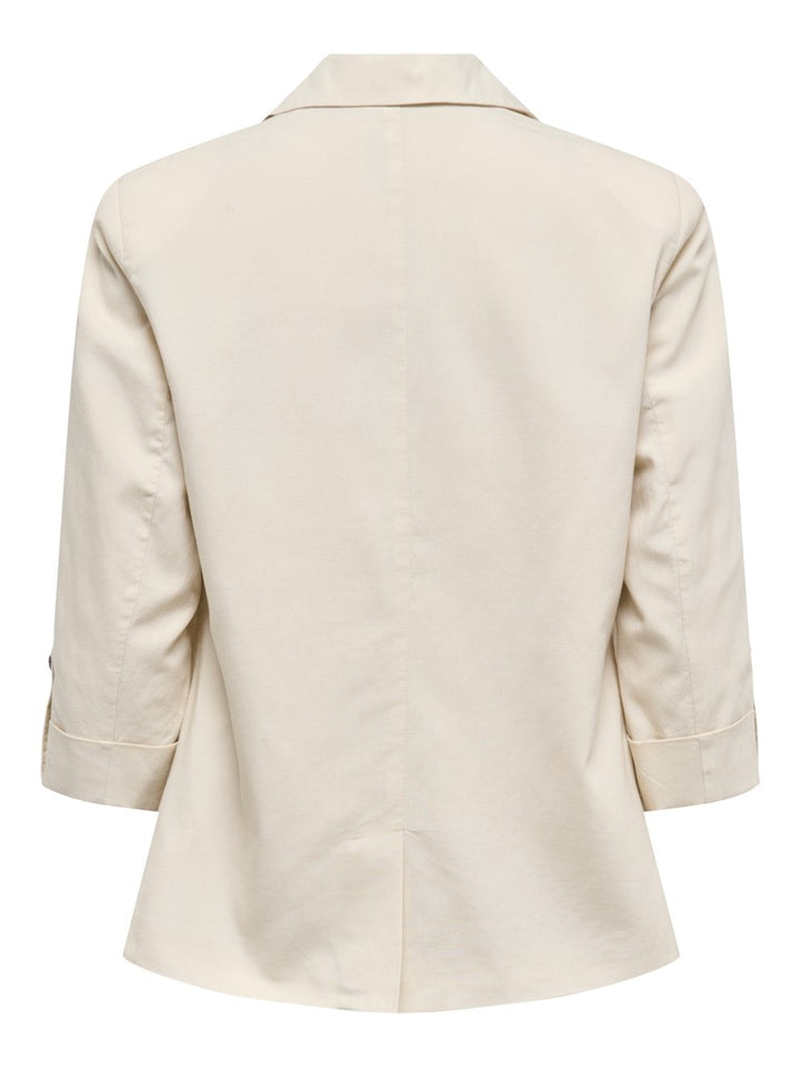 Onlcaro-isola 3/4 Unlined Blazer Tlr - Beige