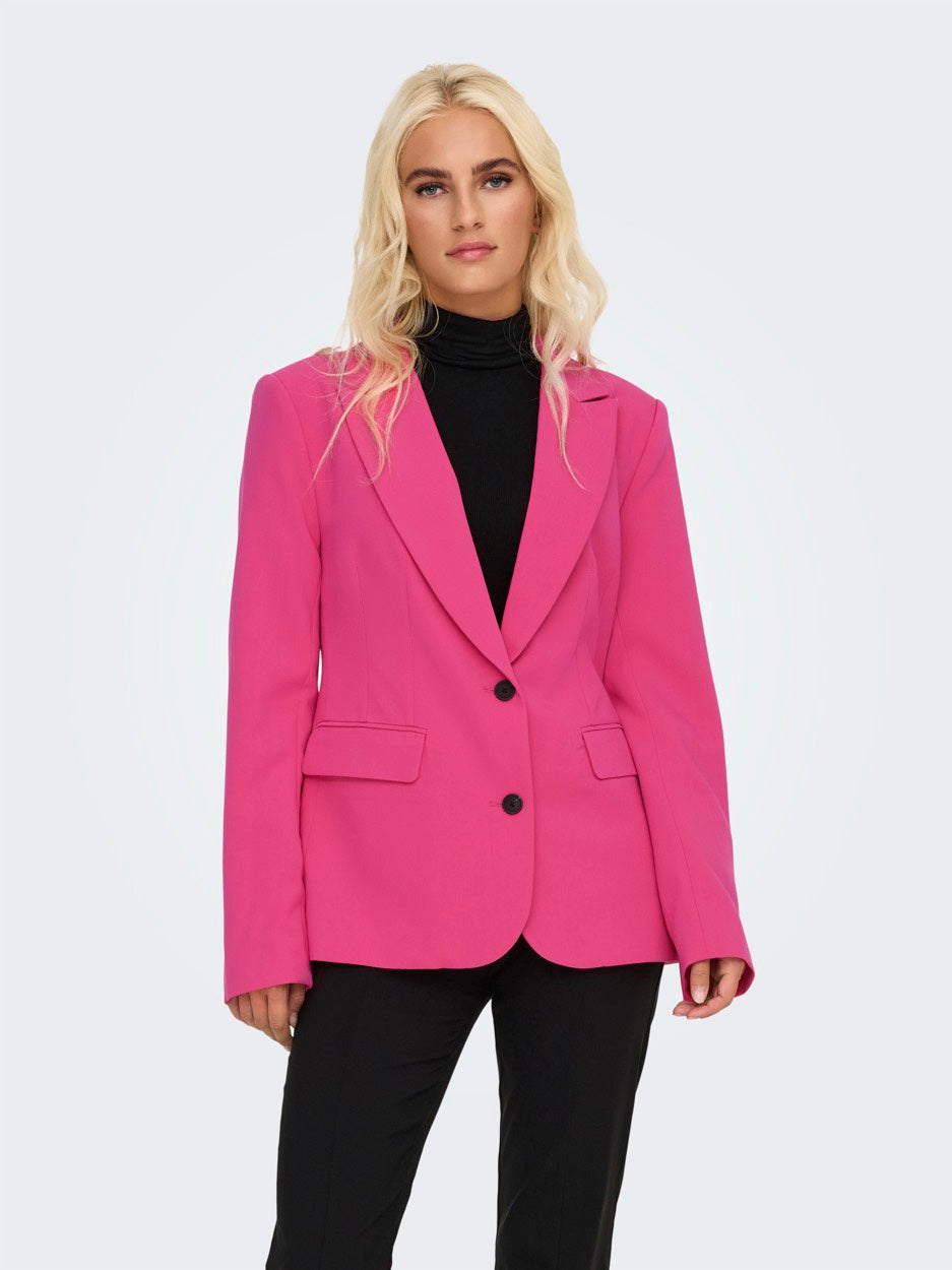 Onlraven Life L/s Fit Blazer Cc Tlr - Pink