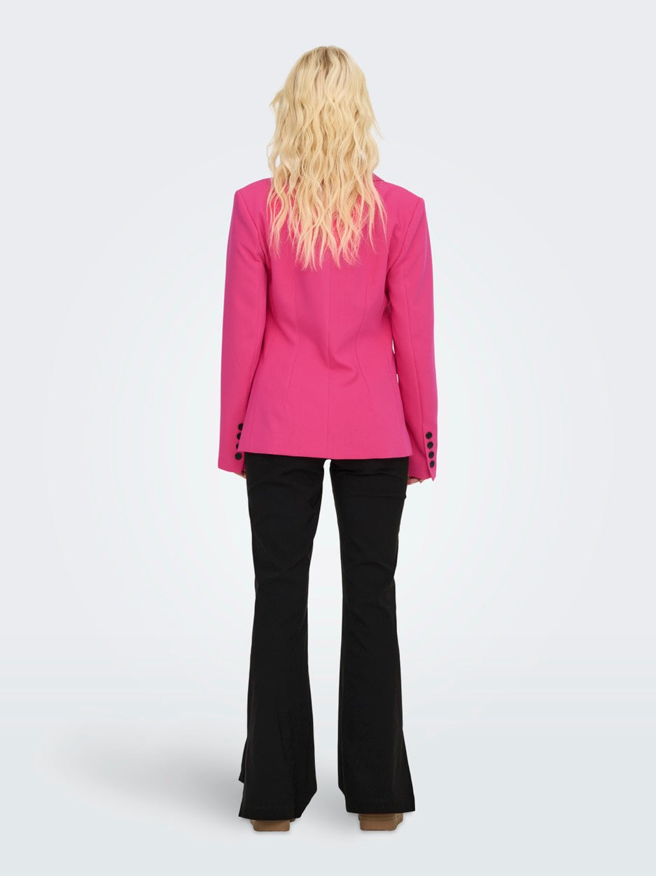 Onlraven Life L/s Fit Blazer Cc Tlr - Pink