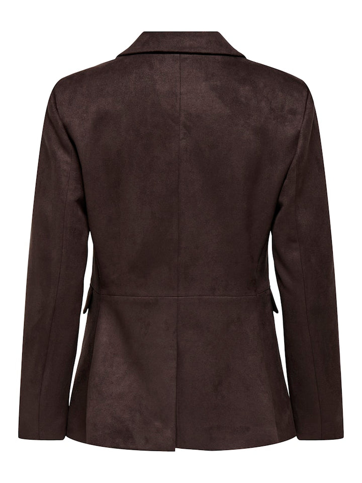 Onlylva Life L/s Faux Suede Blazer Tlr - Bruin