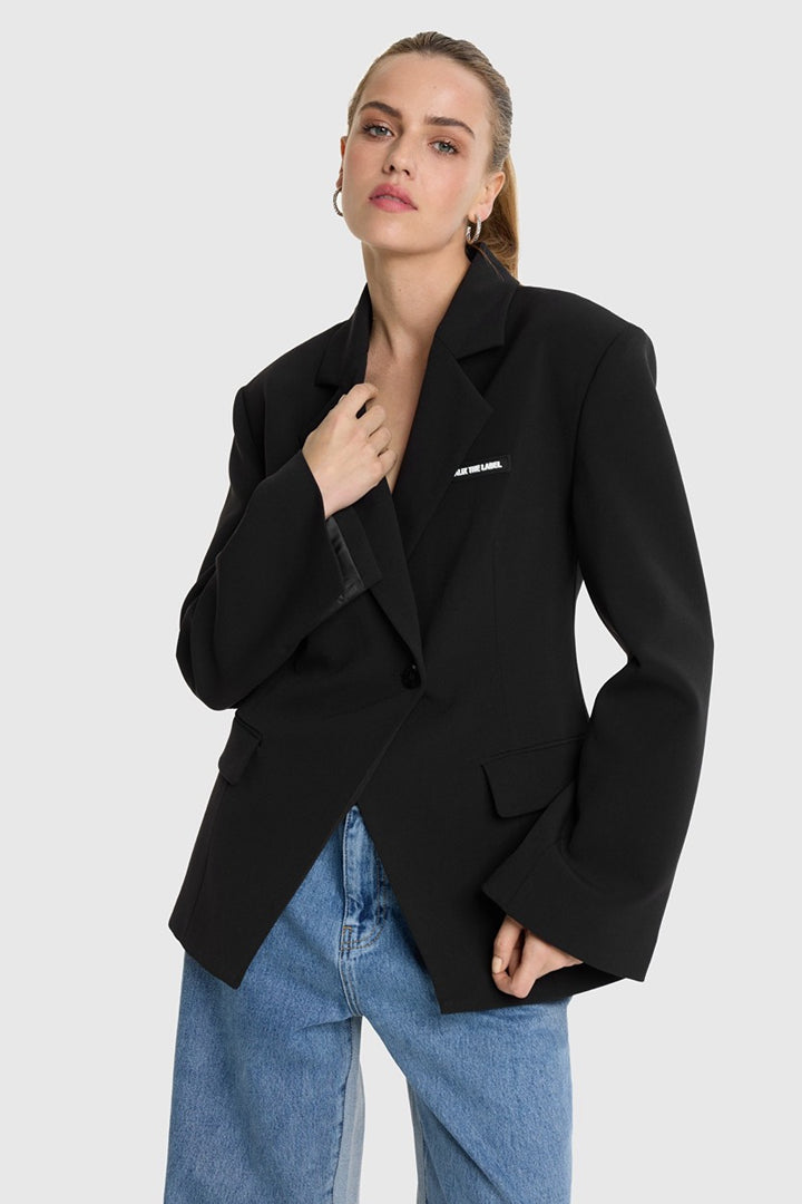 Fitted Blazer - Zwart