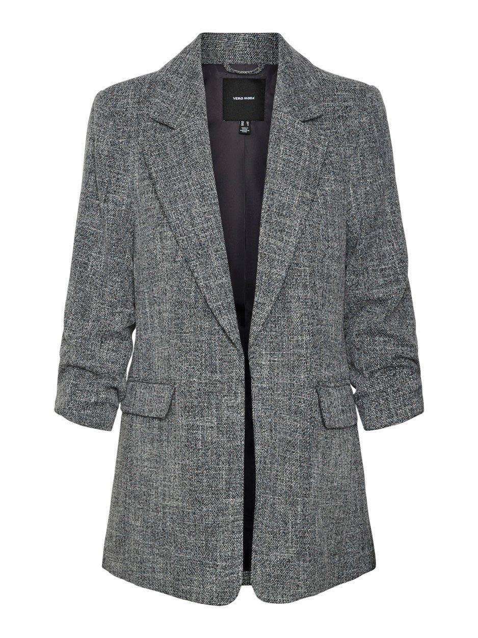 Vmfrida 3/4 Regular Blazer Noos - Zwart Dessin