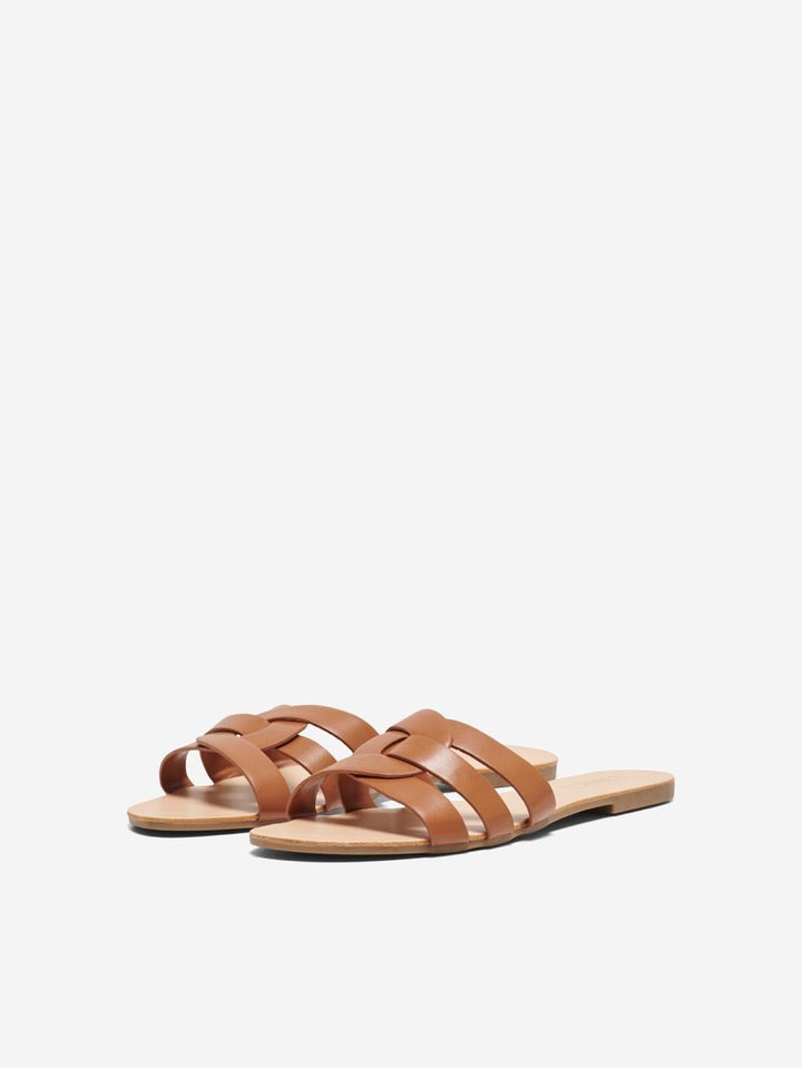 Onlfeli-4 Pu Slip On Sandal Noos - Cognac