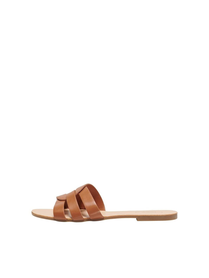 Onlfeli-4 Pu Slip On Sandal Noos - Cognac