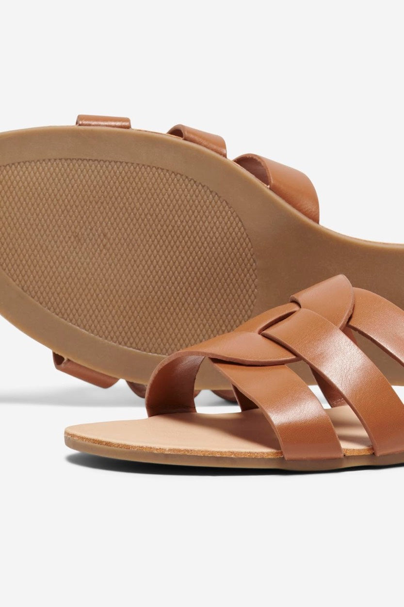 Onlfeli-4 Pu Slip On Sandal Noos - Cognac