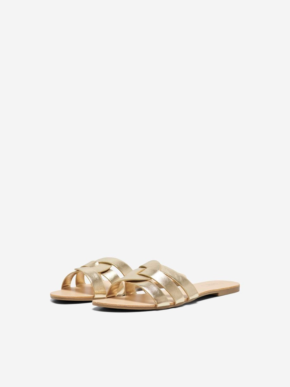 Onlfeli-4 Foil Slip On Sandal - Goudkleurig