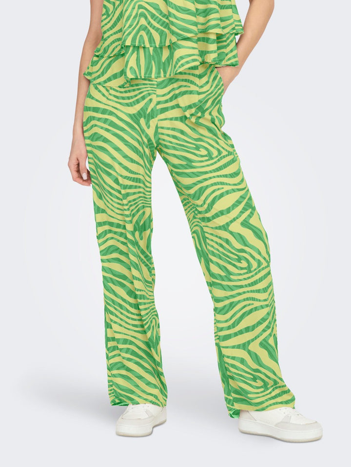 Onlchicago Life Palazzo Pant Ptm - Groen Dessin