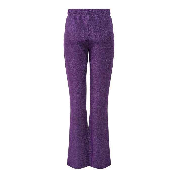 Onlrich Glitter Pant Jrs - Paars Dessin