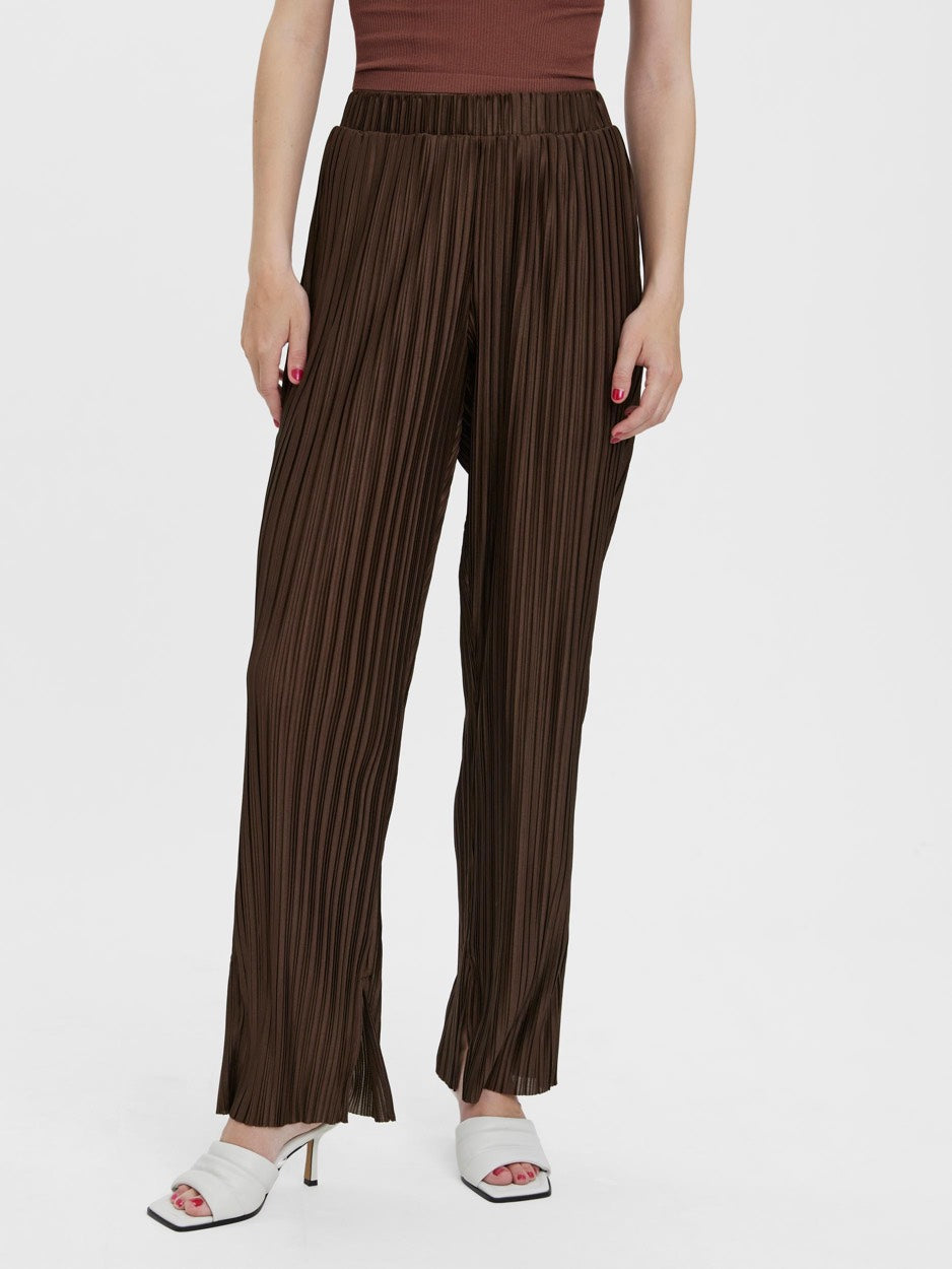 Vmsutton Hw Pleated Pant Exp - Bruin