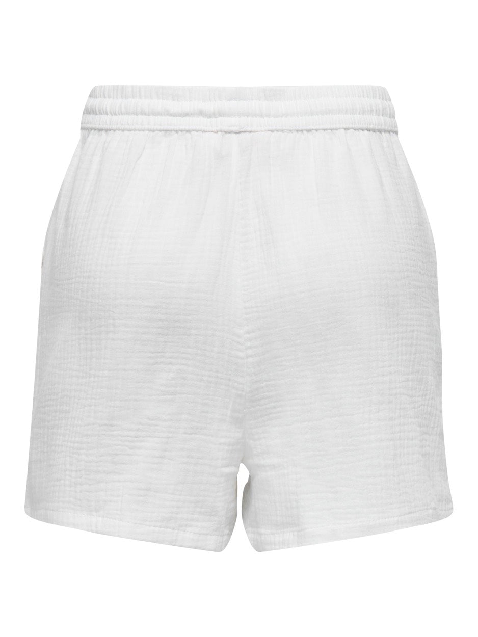 Onlthyra Shorts Noos Wvn - Off-white