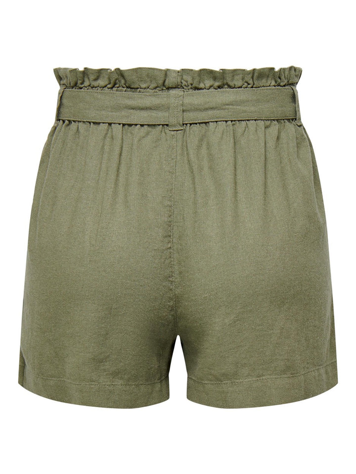 Jdysay Mw  Linen Shorts Wvn - Army