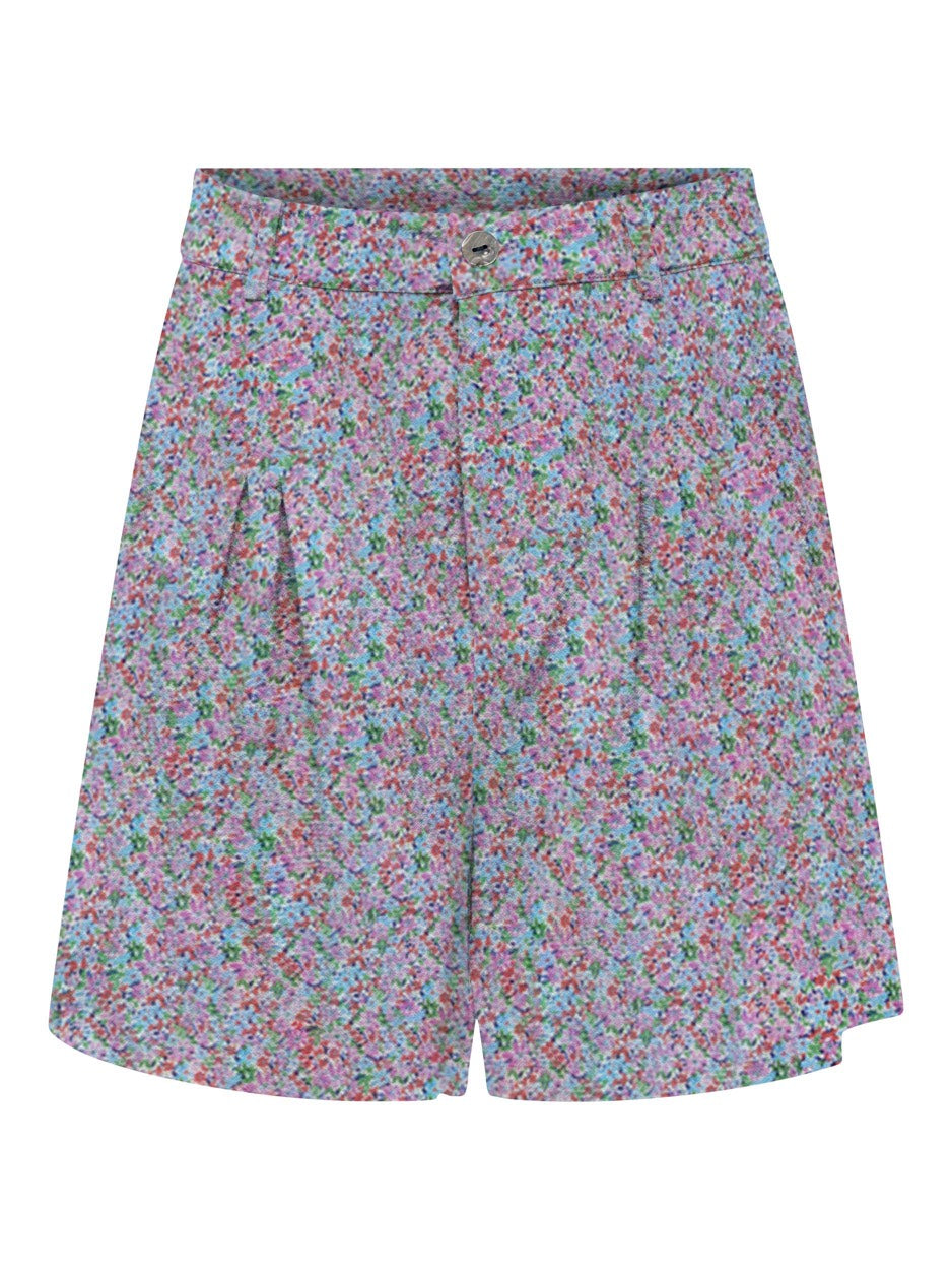 Onlnova Life Toria Shorts Aop Ptm - Blauw Dessin