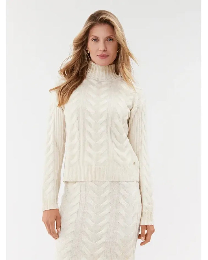 Diane Foil Sweater - Off-white