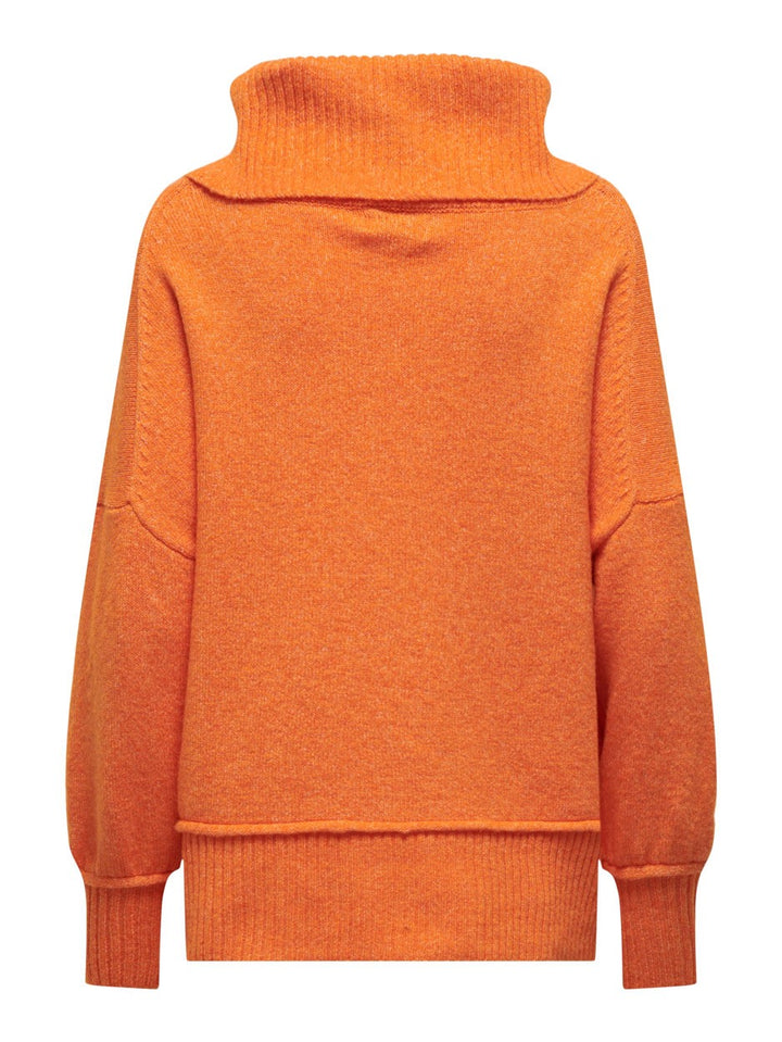 Onlhazel Ls Cowlneck Bf Knt - Oranje