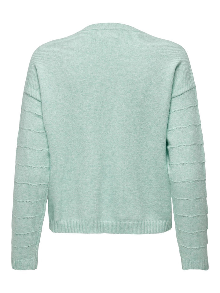 Onlkatia Ls Struct O-neck Cc Knt - Mint