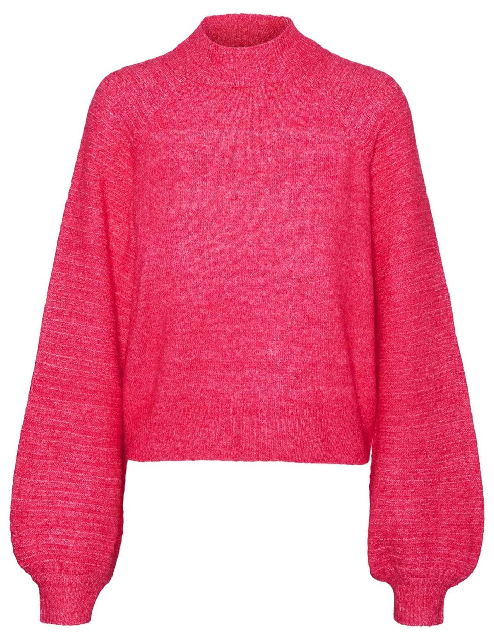 Vmlinda Ls Highneck Pullover Ga - Fuchsia