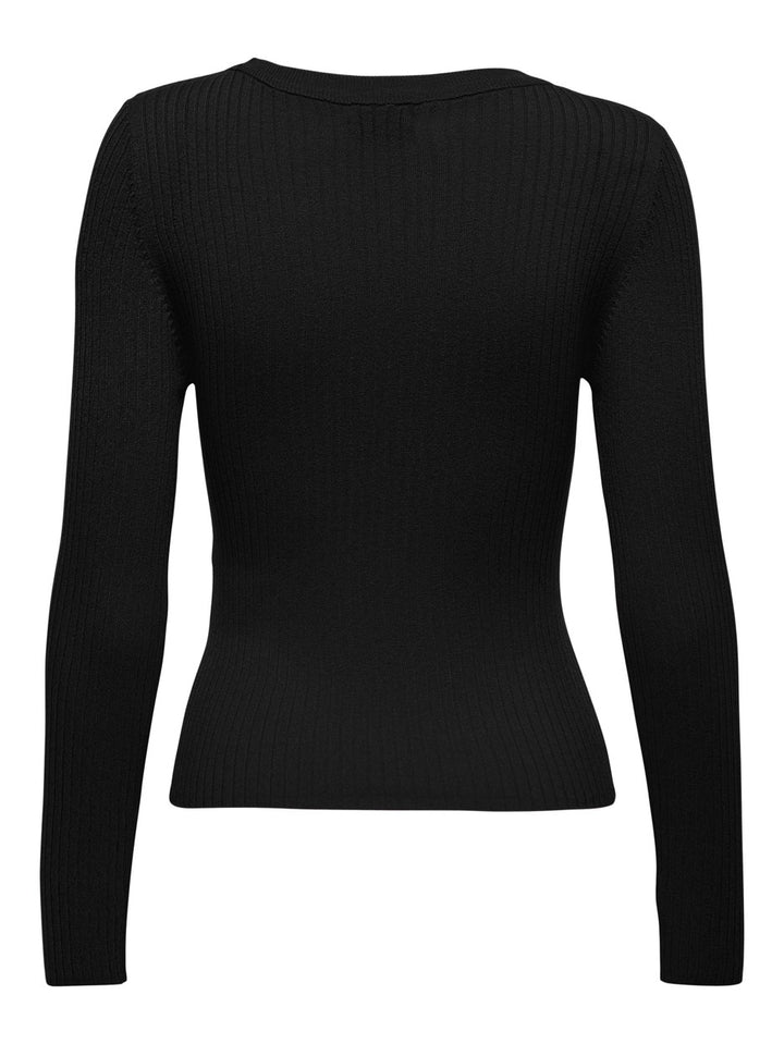 Jdyplum L/s O-neck Pullover Knt - Zwart
