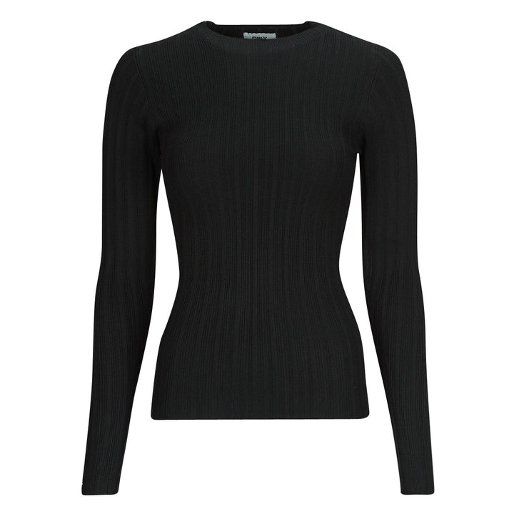 Onldima Life Ls Button O-neck Knt - Zwart