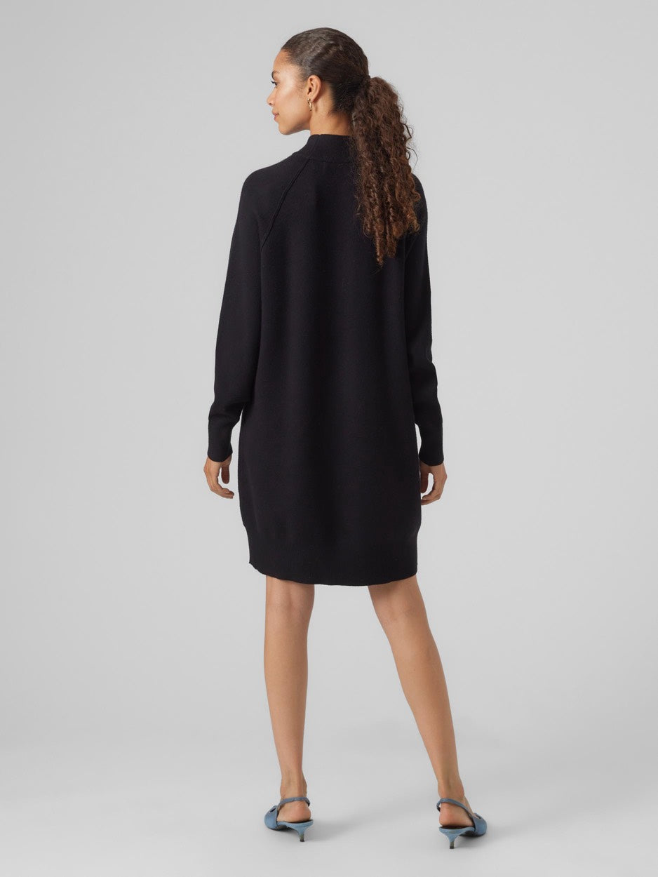 Vmgold Link Ls Short Highneck Dress - Zwart