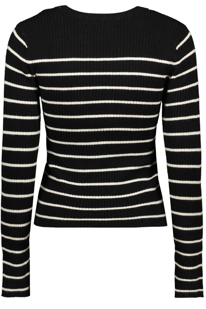 Vmgold Rib Ls O-neck Pullover - Zwart Dessin