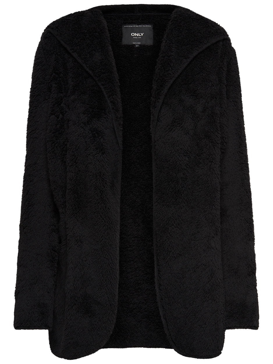 Onlcontact Hood Shepra Coat - Zwart