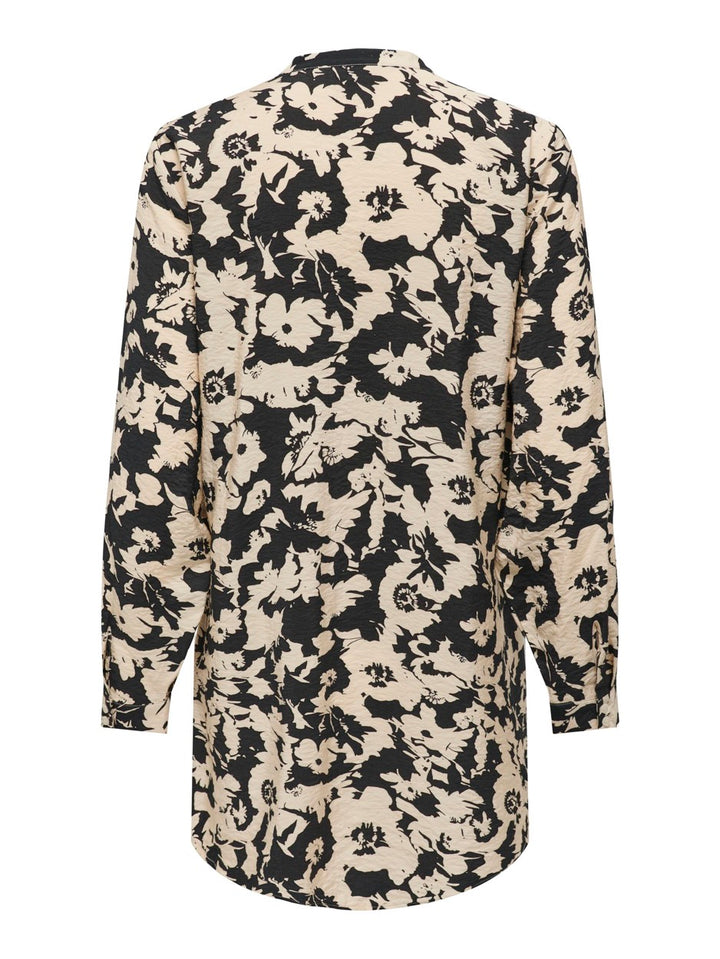 Jdymiriam L/s Long Shirt Wvn - Zwart Dessin