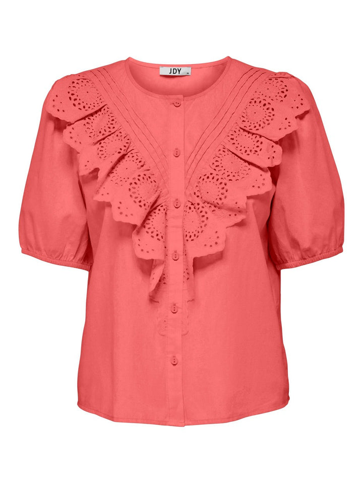 Jdyclaudia 2/4 Shirt - Koraal Rood