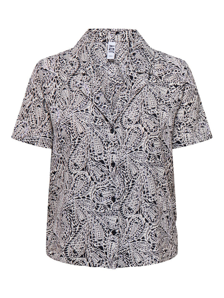 Jdyhilde S/s Shirt Wvn - Zwart Dessin