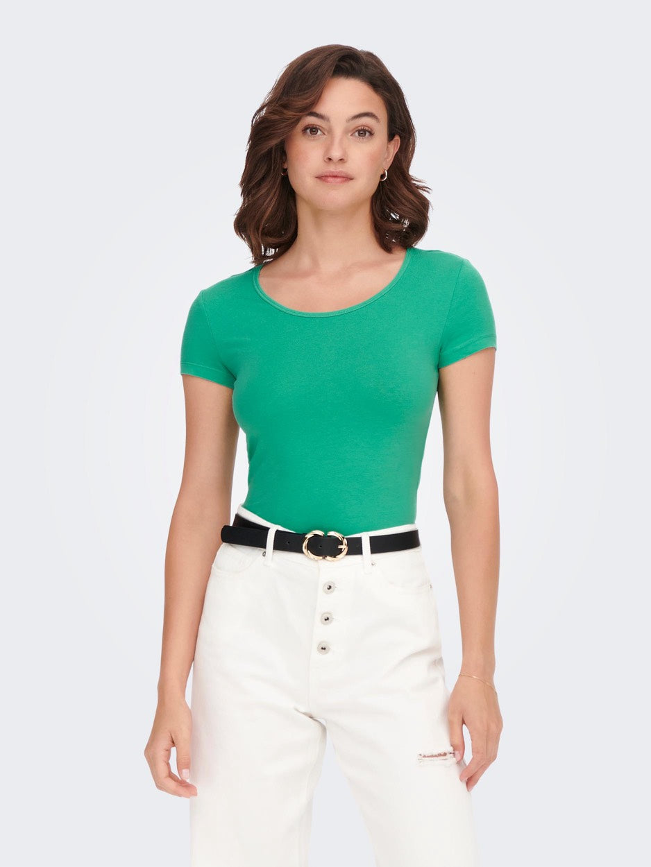 Onllive Love S/s Oneck Top Noos Jrs - Groen