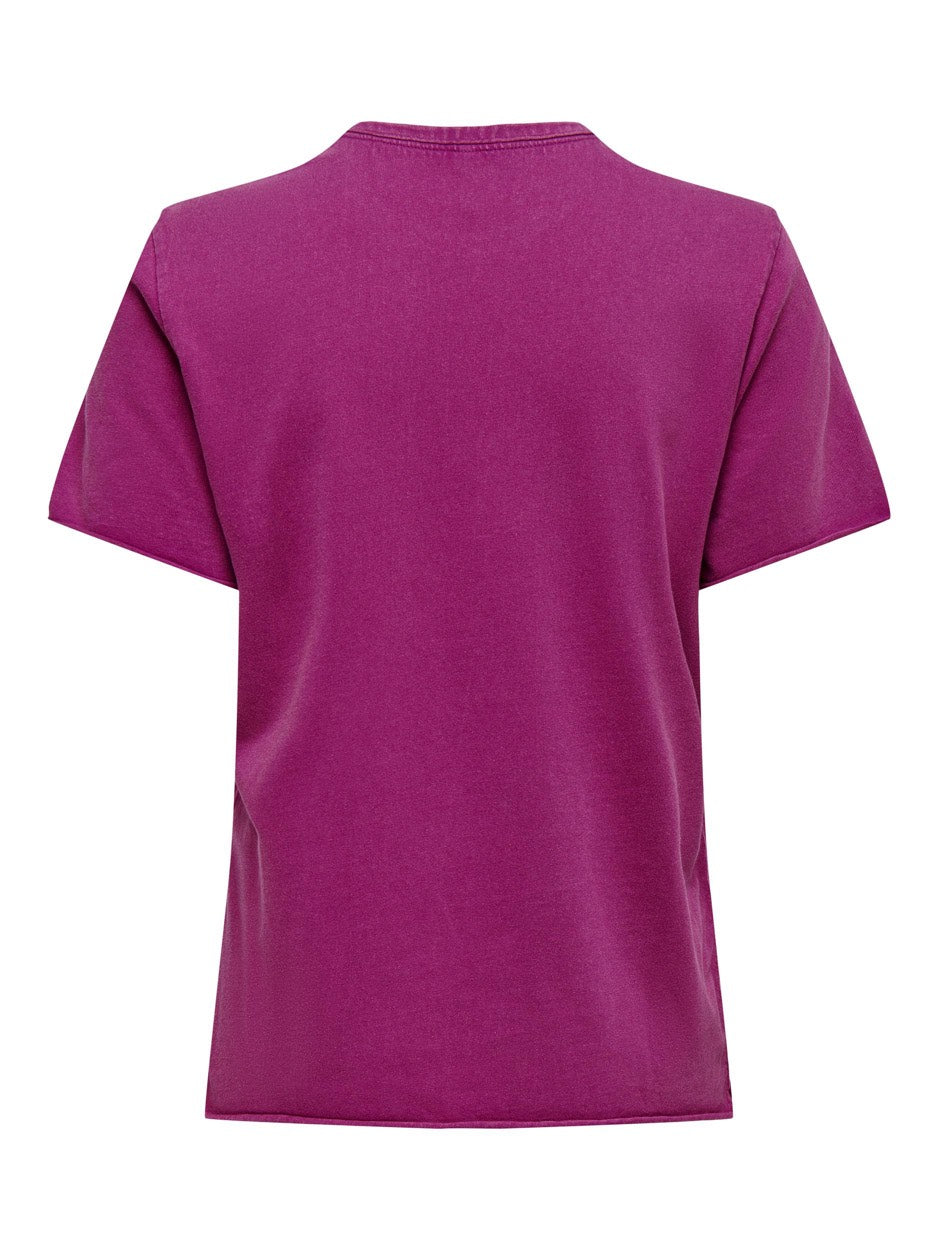 Onljessie S/s Cs Top - Fuchsia