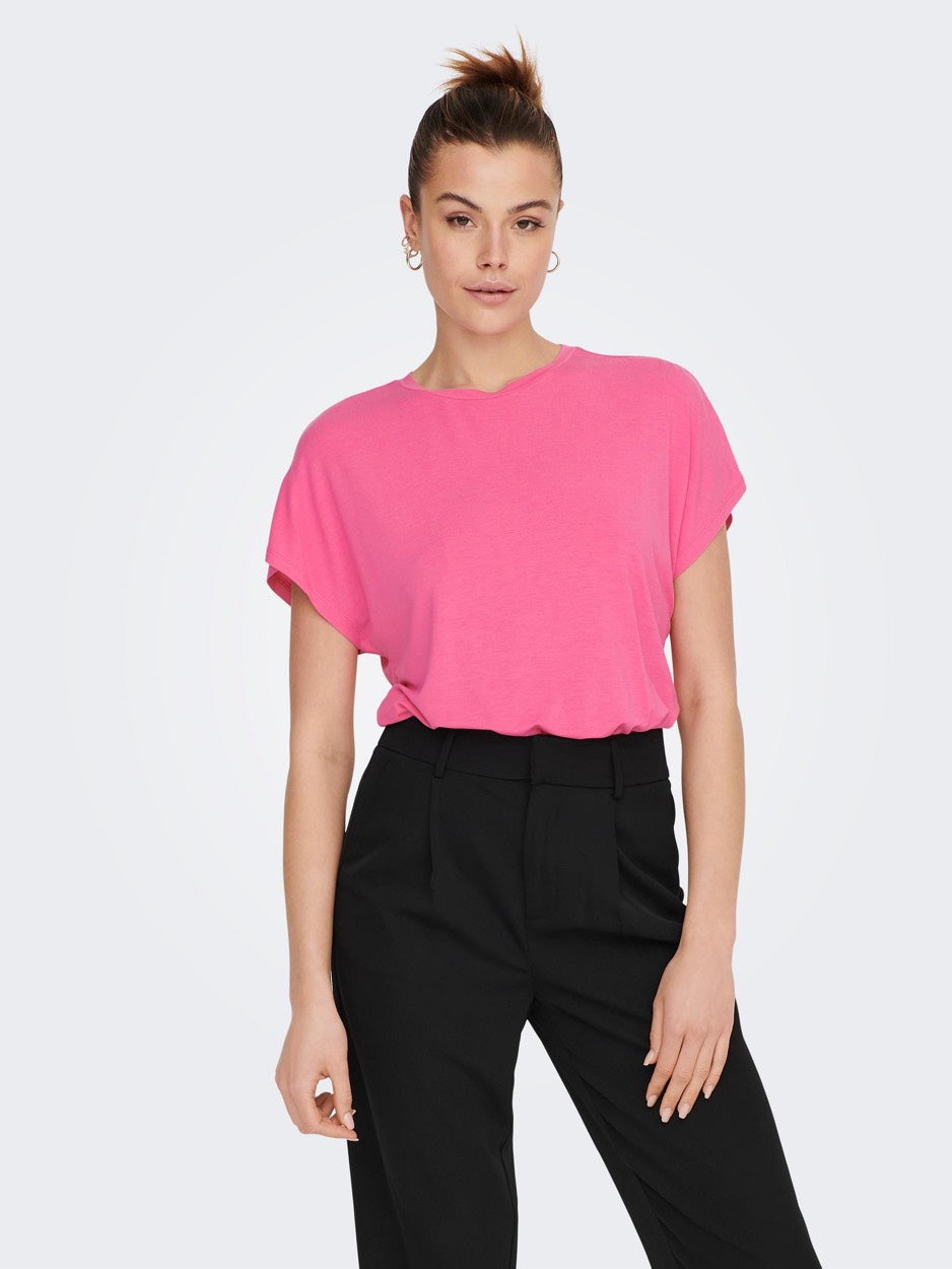 Jdynelly S/s O-neck Top Jrs Noos - Roze