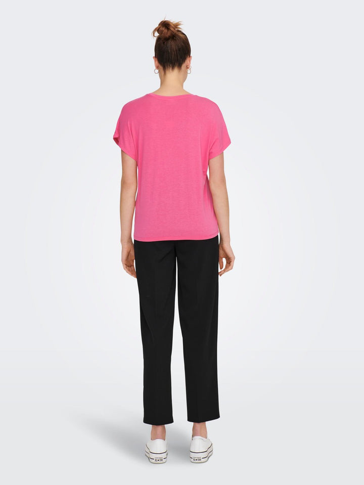 Jdynelly S/s O-neck Top Jrs Noos - Roze