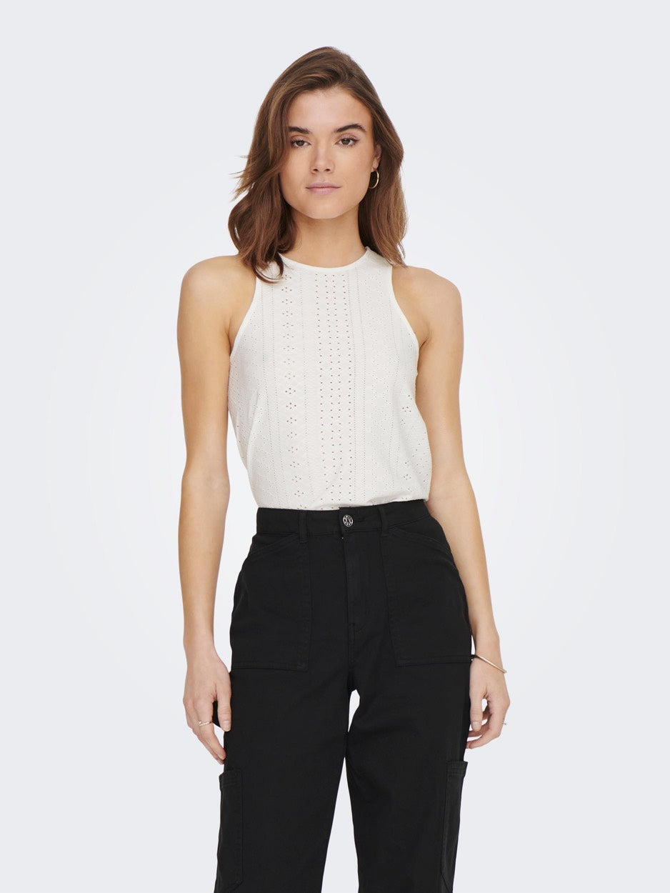 Onlsandra S/l Top Jrs - Off-white