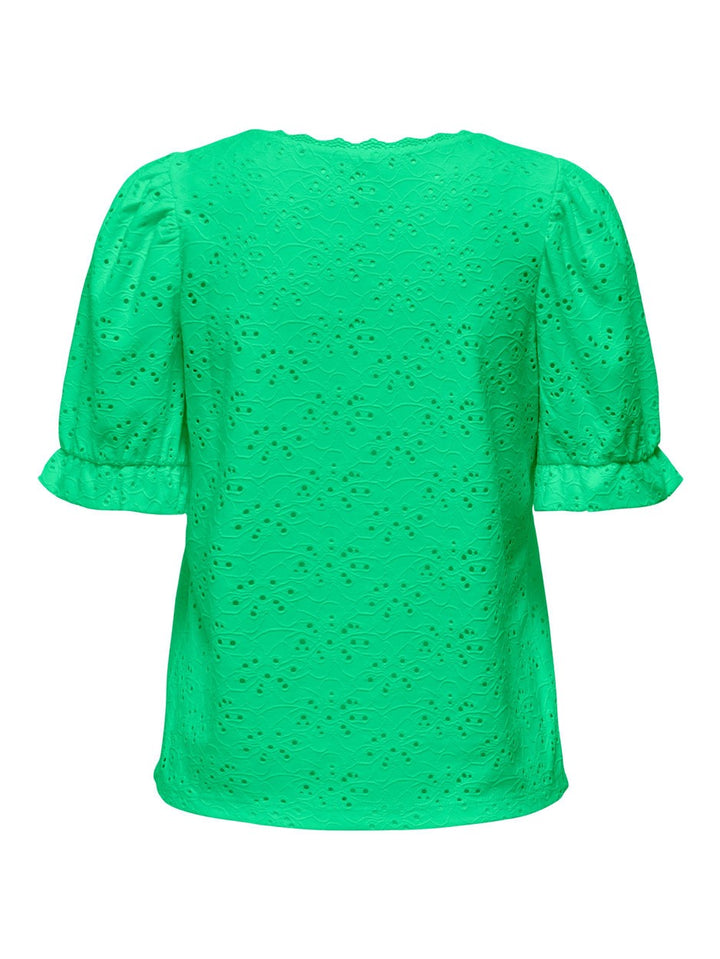 Onlnew Smilla S/s Puff Top Pri Cs J - Groen