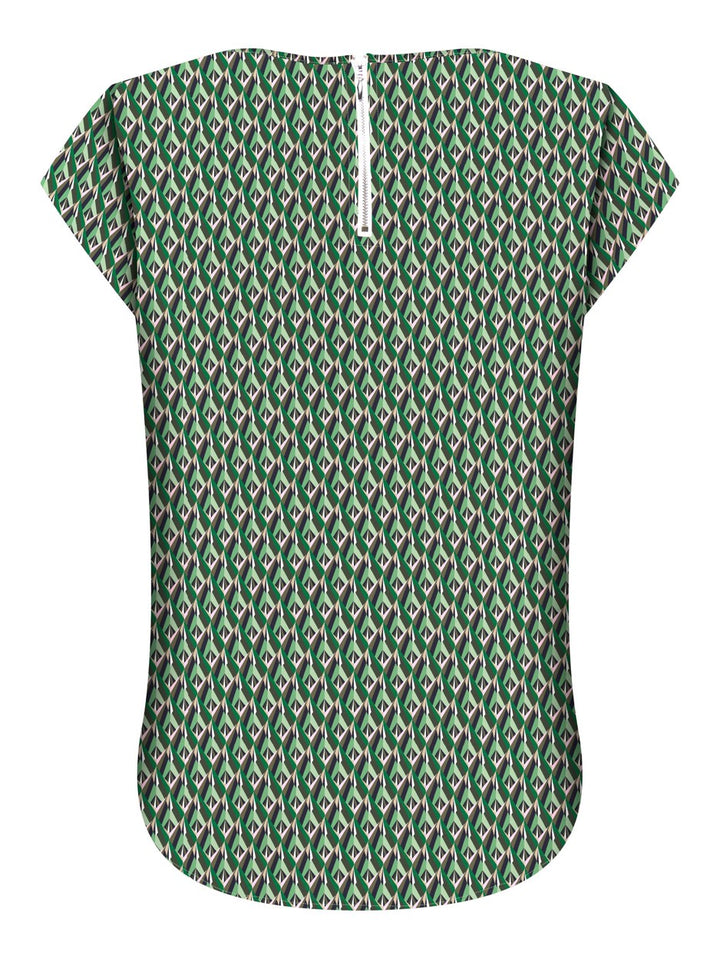 Onlvic S/s Aop Top Noos Ptm - Groen Dessin