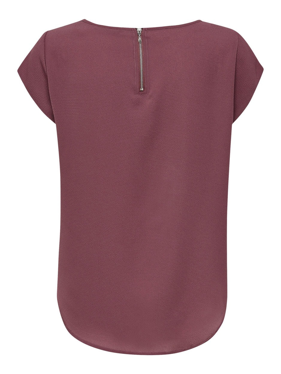 Onlvic S/s Solid Top Noos Ptm - Mauve