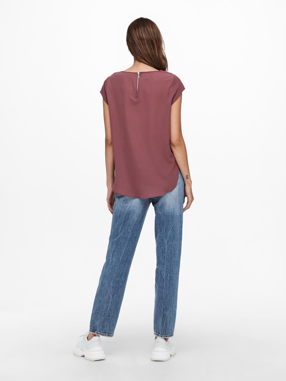 Onlvic S/s Solid Top Noos Ptm - Mauve