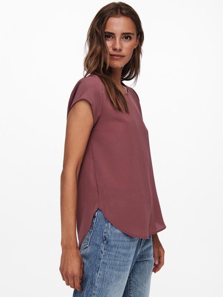 Onlvic S/s Solid Top Noos Ptm - Mauve