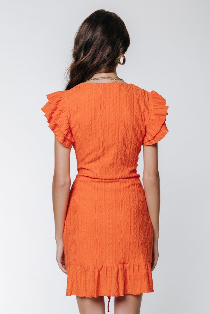 Zora Brodery Dress - Oranje