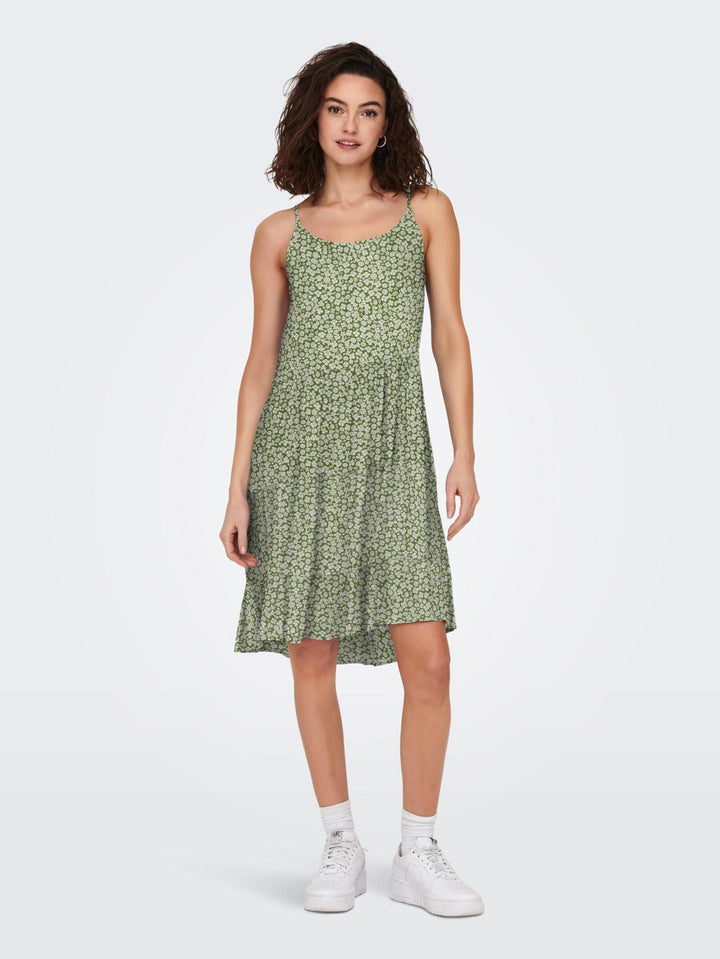 Onlmaj Life S/l Aop Short Dress Wvn - Groen Dessin