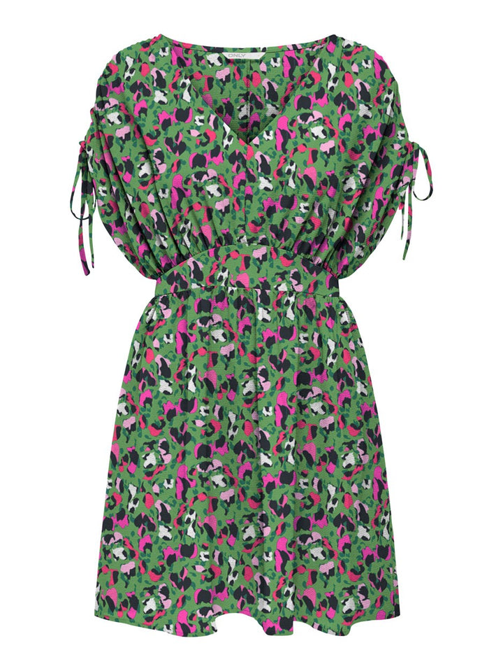 Onlnova Life S/s Siri Dress Aop Ptm - Groen Dessin