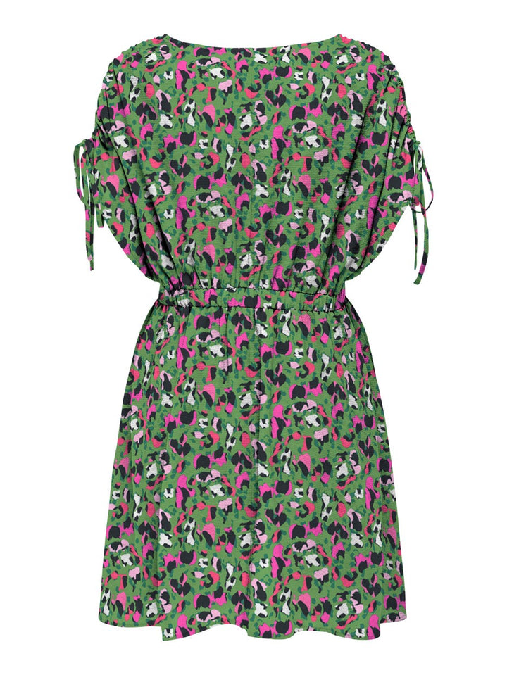 Onlnova Life S/s Siri Dress Aop Ptm - Groen Dessin