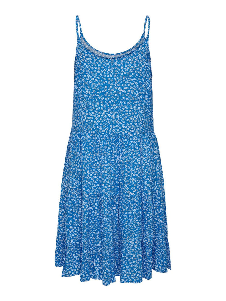 Onlmaj Life S/l Aop Short Dress Wvn - Blauw Dessin