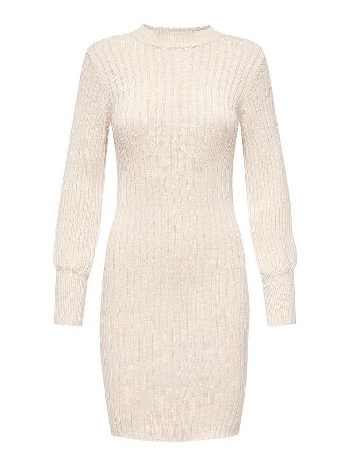 Jdymagda L/s Volume Sleeve Dress Kn - Beige