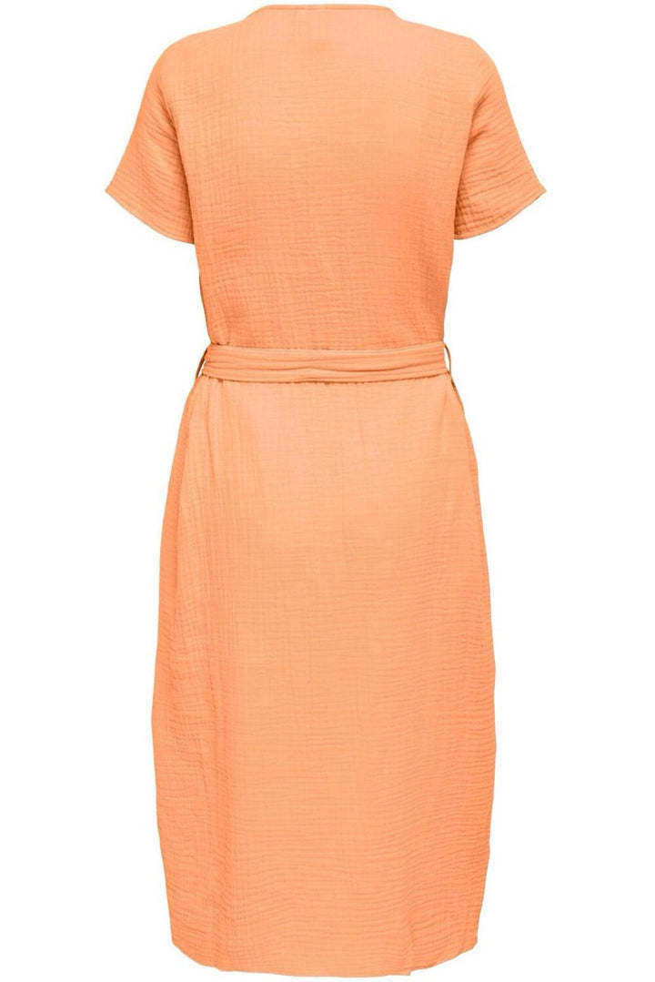 Onlthyra Button Down Dress Wvn - Oranje