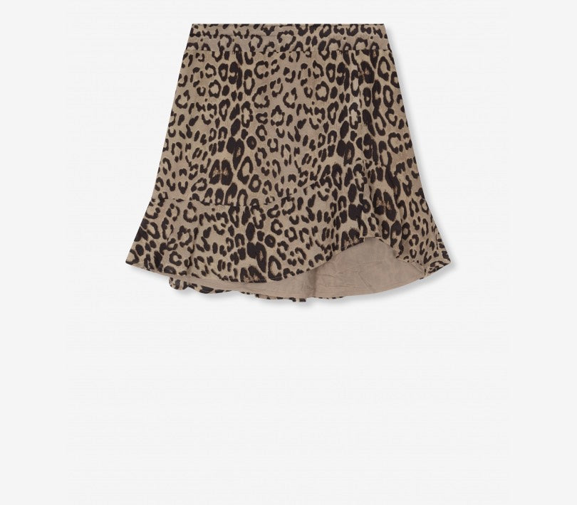 Animal Ruffle Skirt - Zwart Dessin